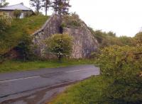 Now that's what I call an abutment. This would be on a branch off the <I>main line</I> from Brampton to Lambley; view looks North East. There's enough stone for a nice house up there.<br><br>[Ken Strachan 22/05/2014]