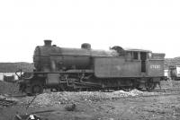 Gresley V3 2-6-2T 67607 at Hurlford shed on 17 April 1962. The locomotive was 'officially' withdrawn from here 8 months later and eventually cut up at Darlington Works in November 1963.<br><br>[David Stewart 17/04/1962]