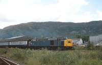 40160 takes a train out of Aviemore on 28 June 1980 on its way to Inverness. <br><br>[Peter Todd 28/06/1980]