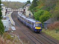 170452 speeds south through Gleneagles on 23 October.<br><br>[Bill Roberton 23/10/2014]