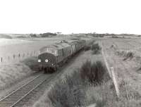 NBL Type 2 D6140 climbing Mormond Hill with a freight in August 1960. <br><br>[G H Robin collection by courtesy of the Mitchell Library, Glasgow 19/08/1960]