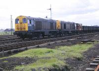 20104+20007 with a coal train passing through Bathgate on 26 May 1982.<br><br>[Peter Todd 26/05/1982]