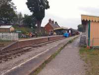 The restored heritage station at Shillingstone in October 2014. The Shillingstone Railway Project has worked wonders on the old station, especially when compared to the state of the site when I last visited over 30 years ago. [See image 49309] Since then it has been the subject of a successful renovation / heritage campaign and was opened to the public in 2008, incorporating a museum, shop and station cafe.<br><br>[John McIntyre /10/2014]