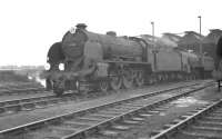 S15 4-6-0 30838 in the shed yard at Salisbury on 15 August 1961.<br><br>[K A Gray 15/08/1961]