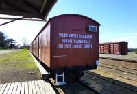 One for Poirot. The case of the disappearing apostrophe - scene on the Spa Country Railway, Daylesford, Victoria, on 23 September 2014.<br><br>[Colin Miller 23/09/2014]