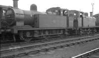 Fowler 3F 0-6-0s 47290 and 47593 stand together out of use in the shed yard at Workington in September 1962. <br><br>[K A Gray 22/09/1962]