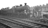 C2X 0-6-0s in the sidngs alongside Norwood Junction shed (75C) on 14 August 1961. Locomotive no 32525 is nearest the camera. [Ref query 6624] <br><br>[K A Gray 14/08/1961]