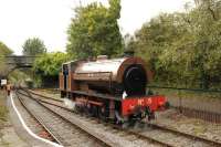 Ex-Wemyss Private Railway No 15 at Bitton on the Avon Valley Railway, near Bristol in October 2014. [See image 49023]<br><br>[Peter Todd 12/10/2014]