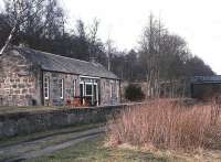 The old station at Blacksboat on the GNSR's Speyside line in March 1991, now part of the Speyside Way. <br><br>[Peter Todd /03/1991]