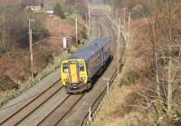 Fresh from a C6 overhaul at Glasgow Works, Northern Sprinter 156468 runs south on the WCML at Forton on 29th November making its way back to its home depot at Allerton. <br><br>[Mark Bartlett 29/11/2014]