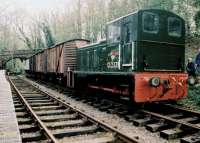 If you go down to the woods today, you might just find Class 03 D2371 and a few vans doing an impression of a branch line goods train arriving from Bromyard. Scene at Rowden Mill in 2007.<br><br>[Ken Strachan //2007]