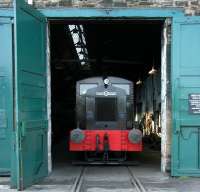 Standing just inside the shed at Marley Hill on the Tanfield Railway in May 2006 is Armstrong Whitworth 0-4-0 DE No 2 (D20/1933). No 2 was the regular pilot locomotive at Marley Hill at that time.  <br><br>[John Furnevel 09/05/2006]