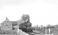 D41 4-4-0 62230 passing Philorth Halt with a train for Aberdeen on 13 July 1950.<br><br>[G H Robin collection by courtesy of the Mitchell Library, Glasgow 13/07/1950]