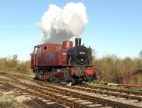 Polish TKH 0-6-0T No 3135 <I>Spartan</I> in action on the Swindon and Cricklade Railway at Hayes Knoll on 6 December 2014 [see image 49680].<br><br>[Peter Todd 06/12/2014]