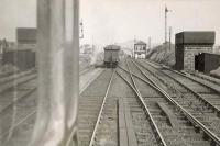 GNSR D41 4-4-0 no 62231 backing onto the Fraserburgh portion of a train at Maud on 30 July 1948.<br><br>[G H Robin collection by courtesy of the Mitchell Library, Glasgow 30/07/1948]