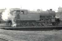 Parkhead V1 2-6-2T no 67629 on the turntable at Helensburgh shed on 22 October 1960.<br><br>[G H Robin collection by courtesy of the Mitchell Library, Glasgow 22/10/1960]