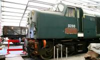 EE Type 4 D200 (aka 40122) receiving attention within 'The Depot' in the south yard of the National Railway Museum, York, in June 2013. [See image 18073]   <br><br>[John Furnevel 04/06/2013]