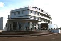 The beautifully restored Midland Hotel, Morecambe (opened 1933), photographed on 7 August 2014.<br><br>[Bill Jamieson 07/08/2014]