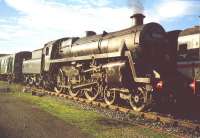 Standard Class 4 No.75014 is pictured on a sunny day in Inverness.<br><br>[John Gray //]