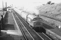 A Glasgow - Leeds train passing New Cumnock in June 1973.<br><br>[John Furnevel 21/06/1973]