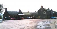 Kingussie station approach and forecourt, September 2004.<br><br>[John Furnevel 12/09/2004]