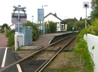 Morar station from the level crossing in September 2005.<br><br>[John Furnevel /09/2005]