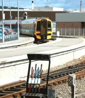 Lever frame - Inverness station - May 2002.<br><br>[John Furnevel 01/05/2002]