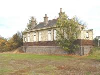 Longmorn former Station Building looking north, 14/10/05.<br><br>[John Gray //]