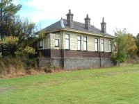 Former Station at Longmorn, main building looking south, 14/10/05.<br><br>[John Gray 14/10/2005]