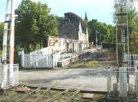 The terminus at Alston in September 2003 photographed from the level crossing.<br><br>[John Furnevel 22/09/2003]