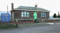 The surviving platform and building at Haddington in 2004, now part of an industrial estate.<br><br>[John Furnevel 04/12/2004]