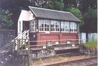 Perth/Inverness Line. Dunkeld Signal Box in June 2002.<br><br>[John Gray //]