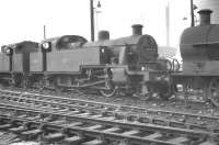 Fowler 3P 2-6-2T no 40010 in the sidings alongside Willesden shed in the summer of 1961.<br><br>[K A Gray 21/08/1961]