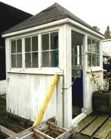 Smaller than the average box - it may be surrounded by distinctly out-of-period accessories, but this box is a rare relic of the Lee Moor Tramway. Photographed at the Wheal Martyn Museum, St Austell, in November 2014.<br><br>[Ken Strachan 28/11/2014]