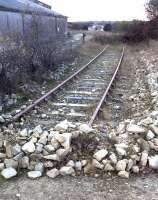 <I>'I think we'll strike that one out as a through line...' </I> Disused siding at Goonbarrow in November 2014 - view towards the Newquay branch.<br><br>[Ken Strachan 28/11/2014]