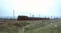 Motherwell based Black 5 45029 approaching the former Strawfrank Junction from the south in July 1966 with a freight.<br><br>[John Robin 15/07/1966]