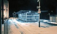 A chilly Carstairs station, seen from the Caledonian Sleeper just after midnight on 12th April 2013, following the coupling of the Edinburgh and Glasgow portions.<br><br>[Colin McDonald 12/04/2013]