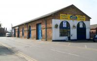 The former goods shed at the north end of Bridlington station in April 2009. Off to the left is the car park and the main station entrance. The Yorkshire Coast line to Scarborough continues north past the far side of the goods shed [see image 41804]. [Ref query 5689]<br><br>[John Furnevel 23/04/2009]