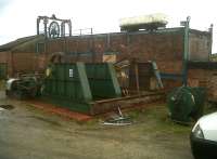 I asked my hosts how the wagon got up there - they said it saw a mouse. A varied display of mining equipment at the Apedale Heritage Centre in Staffordshire. [see image 36329]<br><br>[Ken Strachan 30/10/2011]