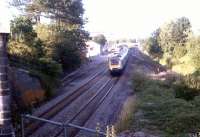 A Penzance-bound HST restarts from an unscheduled stop at Castle Cary in July 2011.<br><br>[Ken Strachan 28/07/2011]