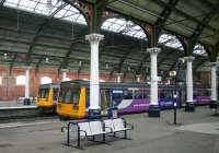 Passing through Pacer country on the East Coast Main line at Darlington on 10th February 2015 with DMUs 142089 and 142084 taking a break from duties on the Saltburn - Darlington - Bishop Auckland route.<br><br>[Colin McDonald 10/02/2015]