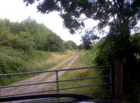 A little way South of Horsington [see image 46208], the trackbed is more walkable. View south towards Templecombe in July 2012.<br><br>[Ken Strachan 28/07/2012]