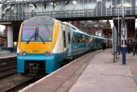 An Arriva Trains Wales service calls at Manchester Oxford Road on 5 March 2015. This was the penultimate stop for the 1508 Llandudno to Manchester Piccadilly service.<br><br>[John McIntyre 05/03/2015]