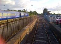 Another old-fashioned touch at Castle Cary [see image 41521] is this West-facing bay. The HST is London-bound.<br><br>[Ken Strachan 28/07/2012]