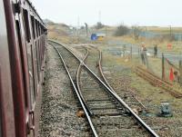 Ryhope Grange Junction, where the recently reinstated branch to Sunderland Dock diverges from the main line. This was the reversing point for the <I>Wensleydale and Durham Coast</I> steam tour which used K4 61994 and K1 62005 in top and tail formation on 21st March. The train had just arrived here and a few moments later was underway again crossing to the other line and retracing its route back to Hartlepool and Northallerton.<br><br>[Mark Bartlett 21/03/2015]