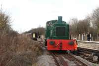 BR class 03 D2152 at Taw Valley Halt on the Swindon and Cricklade Railway on 21 March 2015.<br><br>[Peter Todd 21/03/2015]