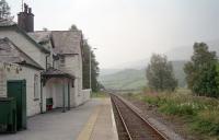 Looking towards Blaenau Ffestiniog from Roman Bridge station in 2002.<br><br>[Ewan Crawford //2002]