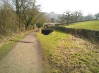 The catch-pit near the bottom of the 1 in 8 Sheep Pasture Incline on the Cromford and High Peak Railway was designed to protect Cromford Goods Yard below the bridge from <I>runners</I> that became detached from the rope whilst ascending or descending the incline.  Tracks went either side of the entrance with catch points set to direct runaways into the pit.<br><br>[Malcolm Chattwood 18/03/2015]