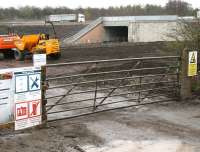 Looking south from a point alongside the A6106 towards the Edinburgh City Bypass at Sheriffhall on 12 April 2015. A photograph from here had been unobtainable for some time due to a lengthy road closure connected with the Borders Railway construction works... which have resulted in a notable change to the scene [see image 54000].<br><br>[John Furnevel 12/04/2015]