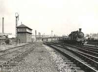 Ex-NB J36 0-6-0 65232 shunting at Strathclyde Junction on 17 May 1957.<br><br>[G H Robin collection by courtesy of the Mitchell Library, Glasgow 17/05/1957]